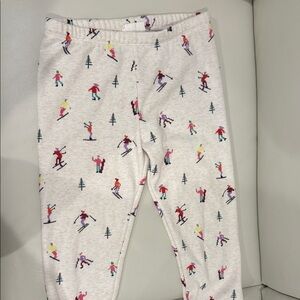Gymboree Cream Ski Print Leggings